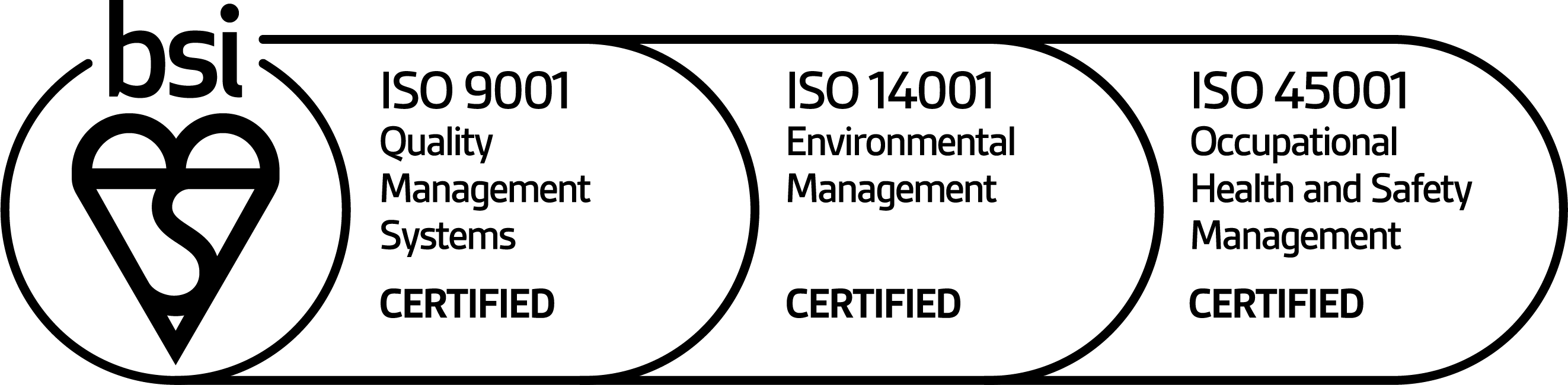 ISO 9001 • 45001 • 14001 Certifications